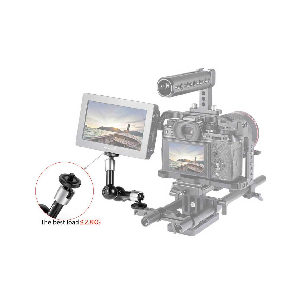 SmallRig 5.5 inch Articulating Magic Arm w/ Both 1/4 Screw for LCD Monitor  2065