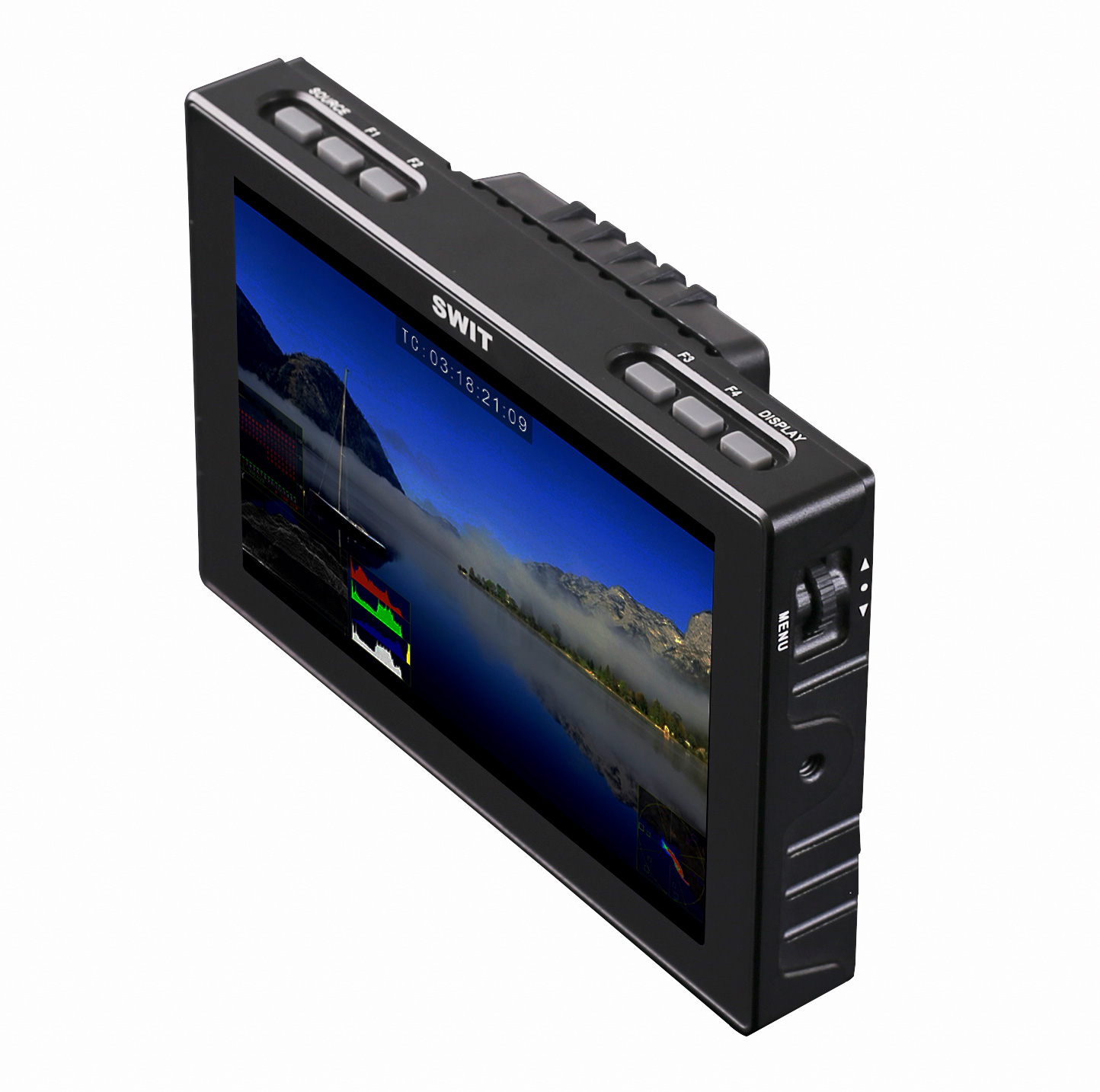 SWIT 7 Inch Full HD Waveform Optical Bonding LCD Monitor with Gold