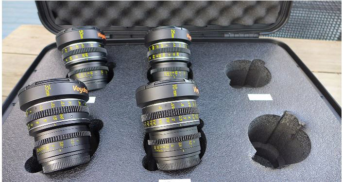 Veydra Mini Prime 16/25/35/50mm T2.2 MFT Mount 4 Lens Kit with 