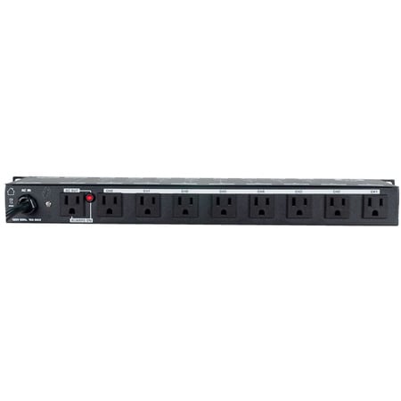 ADJ POW074 POW-R BAR RACK USB 19-inch Rack AC Power Center with 8x ...