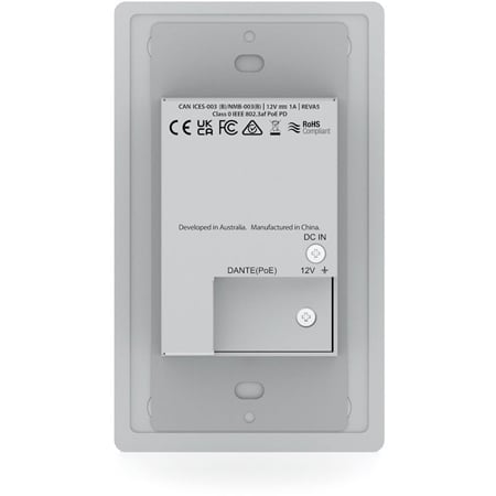 Blustream DA11ABL-WP-US Dante 2+2 Bluetooth Wall Plate - Single Gang