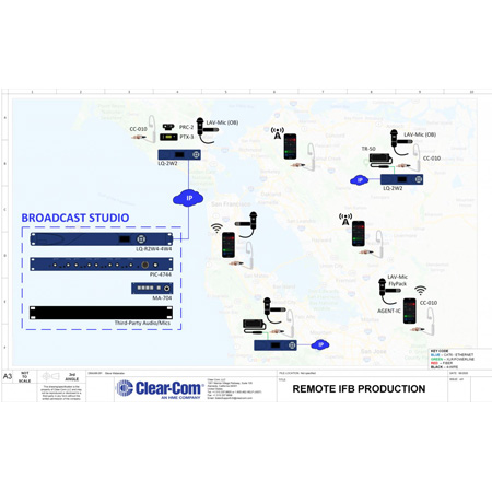 ClearCom TR-50 Encore Intercom System IFB Beltpack/Talent Receiver