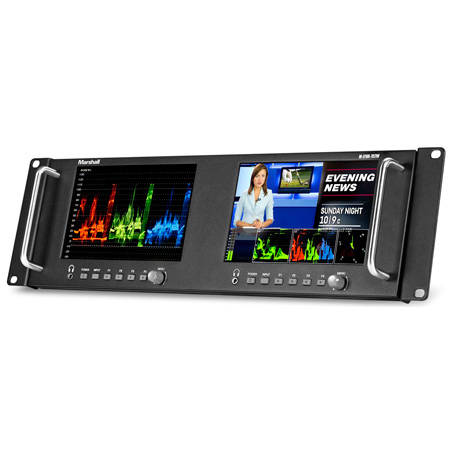 Marshall M-LYNX-702W Dual 7 Inch High Resolution Rack Mount Display ...