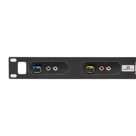Sescom 1RU Rack Mount for 4 SES-X-FA2LRL01 and/or SES-X-FA2LRT01 Audio ...