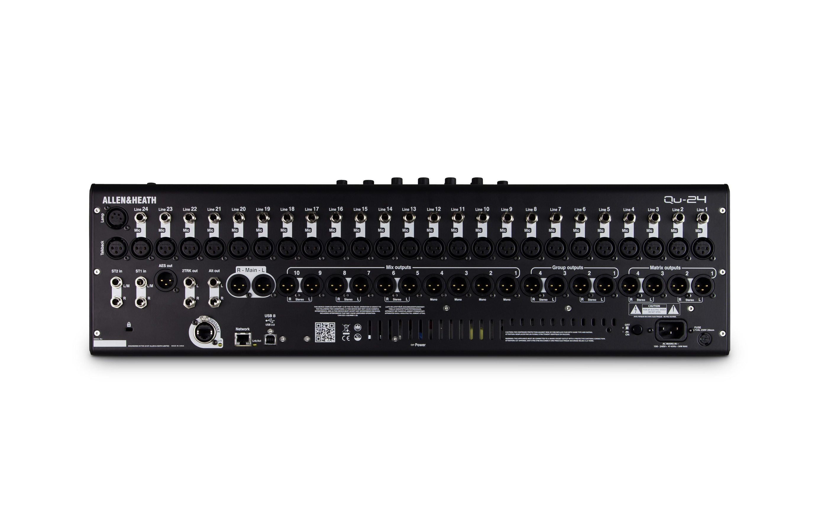 Allen & Heath QU24 30In/24Out Digital Audio Mixer