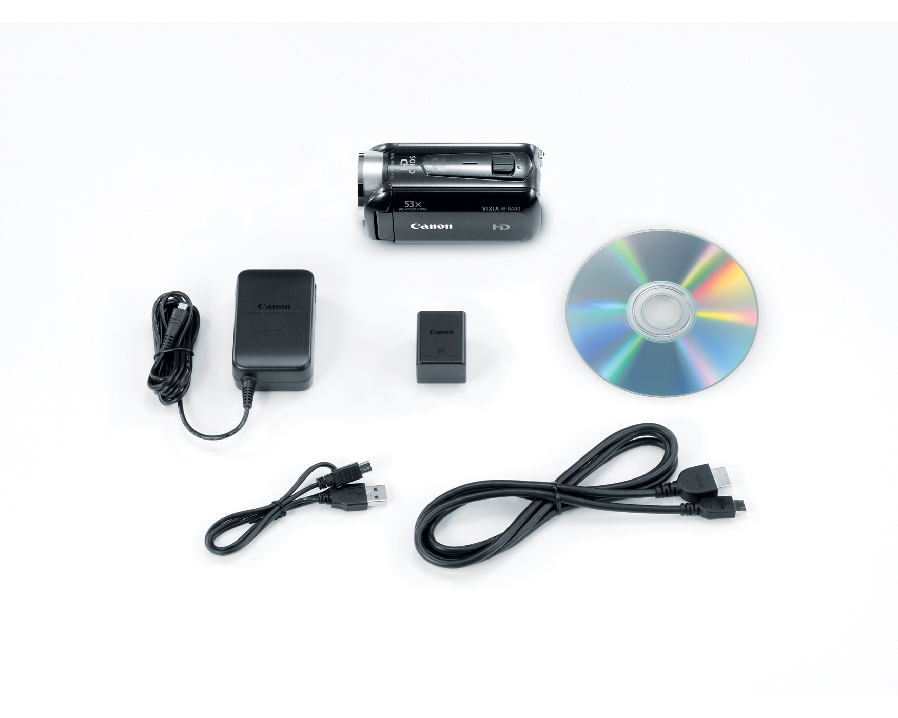 Canon VIXIA HF R400 3.28 Megapixel HD Camcorder w/SD/SDHC/SDXC Memory