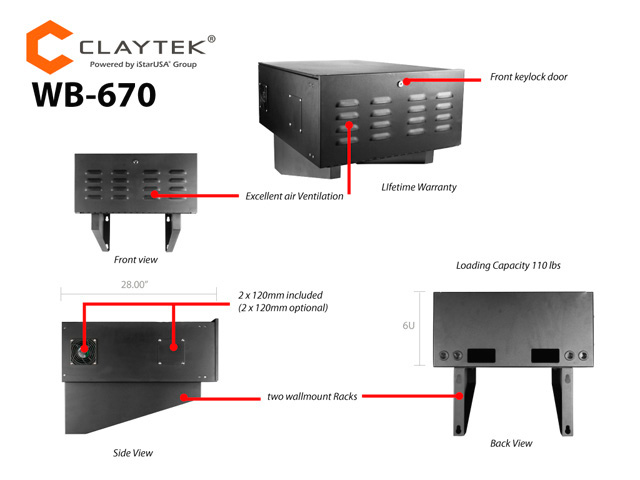 iStar WB-670 6U Chassis Cabinet Rack