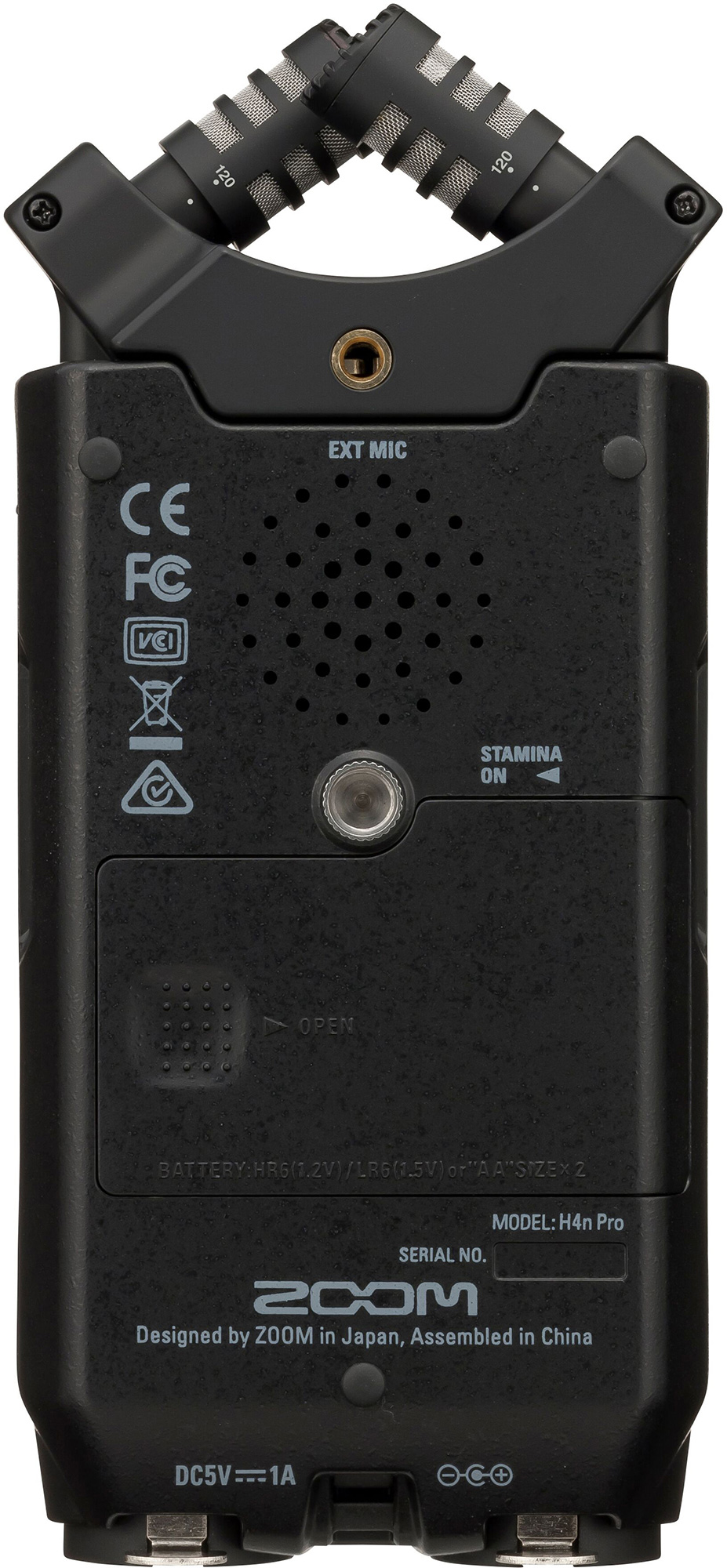 ZOOM H4n PRO 4-Track Handheld Digital Audio Recorder - All Black