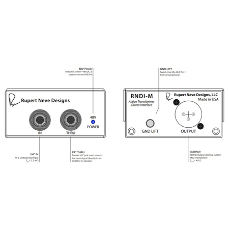 Rupert Neve Designs RNDI-M Active Transformer Direct Interface - Steel ...