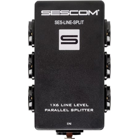 Sescom SES-LINE-SPLIT Passive Parallel Line-Level 1x6 XLR Splitter