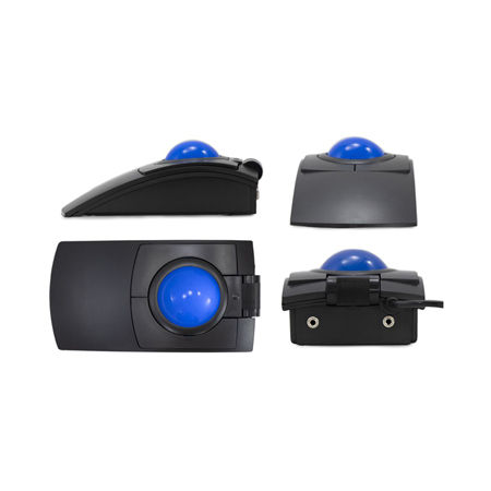 X-Keys TKB-6025-LBKGB-R L-Trac Blue Trackball - USB 3-Button Laser ...