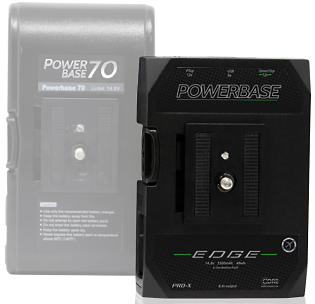 Core SWX PowerBase EDGE Small Form Cine V-Mount Li-Ion Battery Pack ...