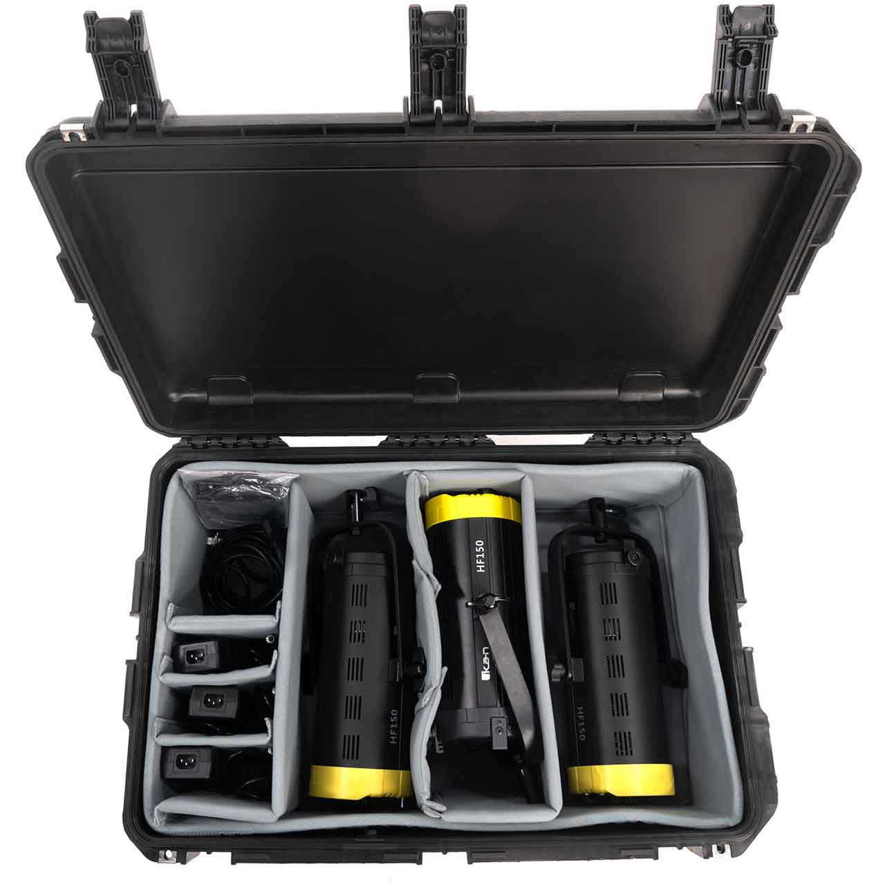 ikan HF150-3PT-KIT 3-Point Kit with 3 x 4 Inch Helia Fresnel Bi-Color ...