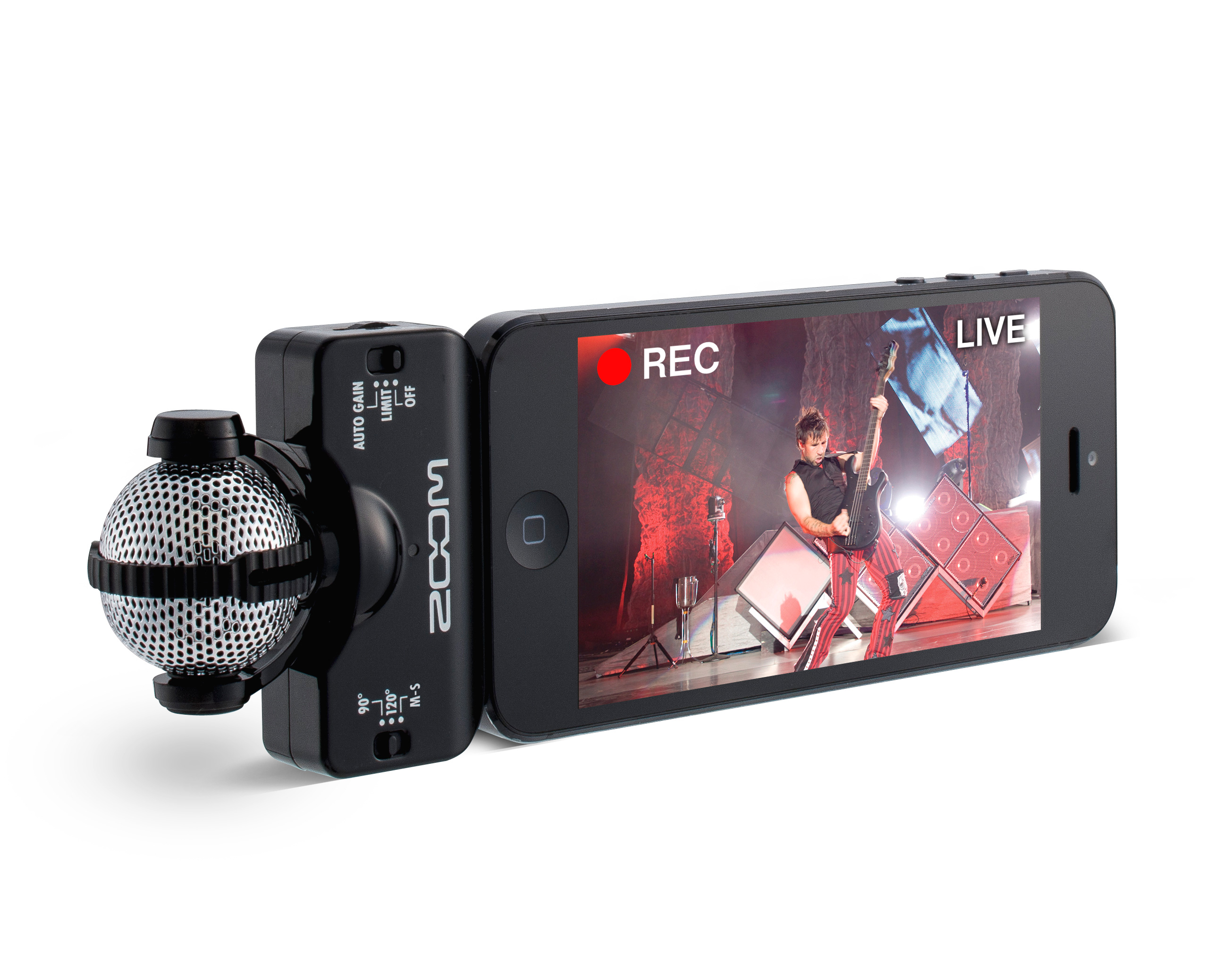 Zoom iQ5B Stereo Microphone with Apple Lightning Connector for iOS