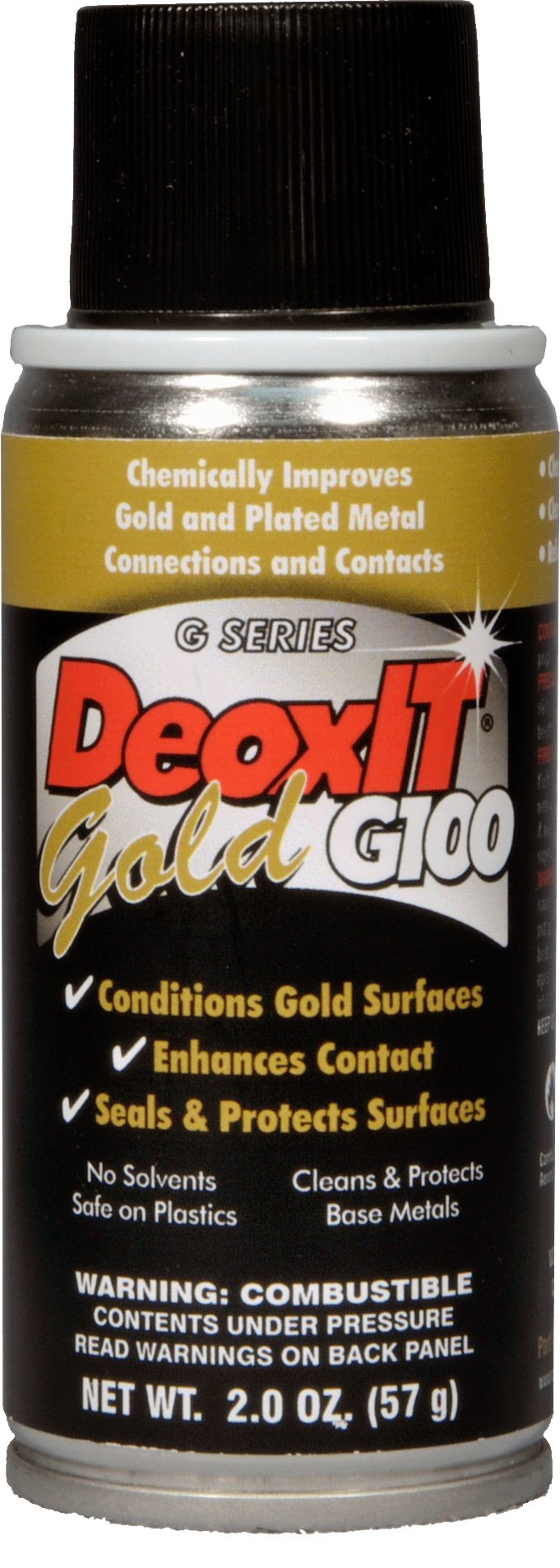 CAIG Laboratories DeoxIT Gold G100 - Spray 100 Percent Solution 57g