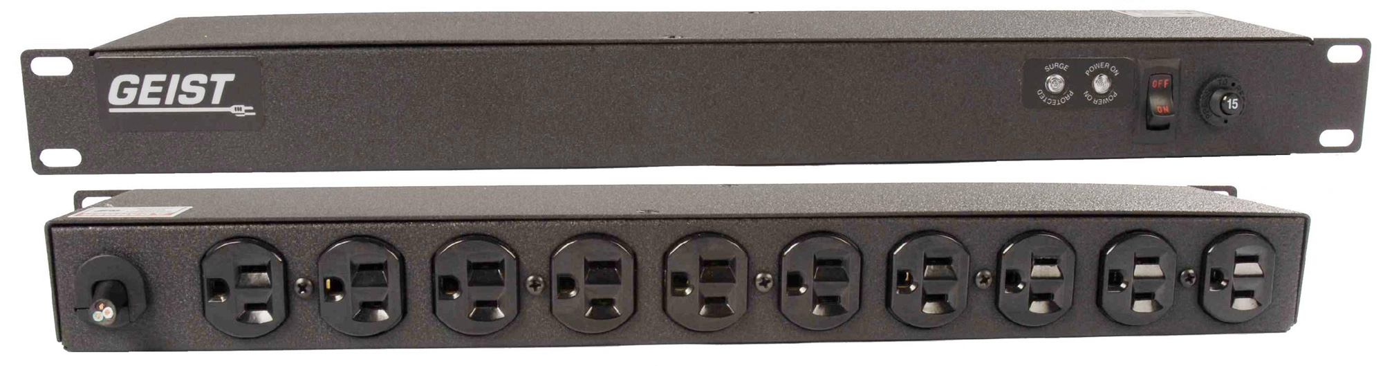 Geist SP104-10 Rackmount 10 Outlet 15A Surge Suppressed AC Power DA