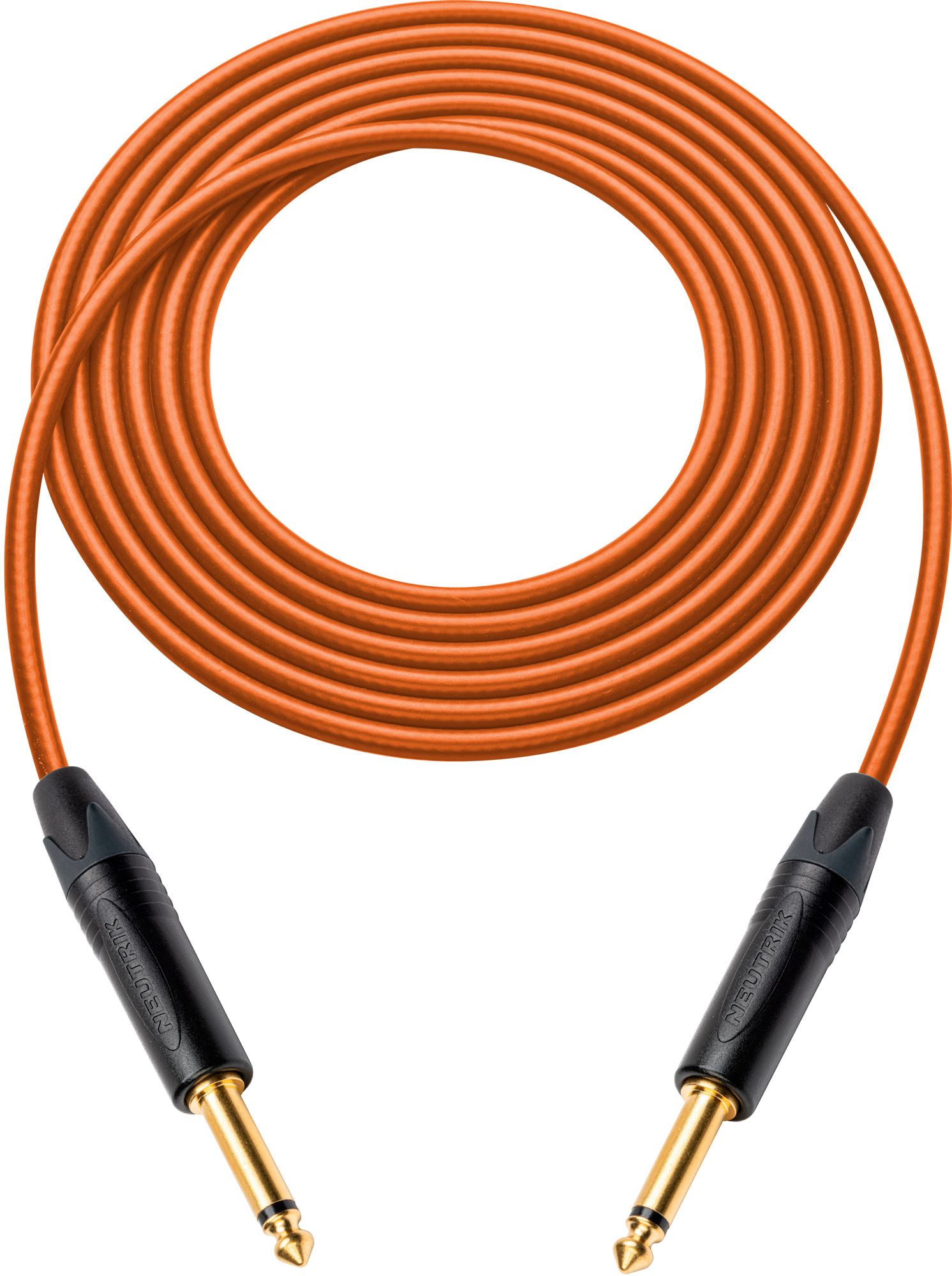 Canare GS-6 Instrument Cable w/Neutrik XS 1/4 Phone Plugs 50 Ft Orange