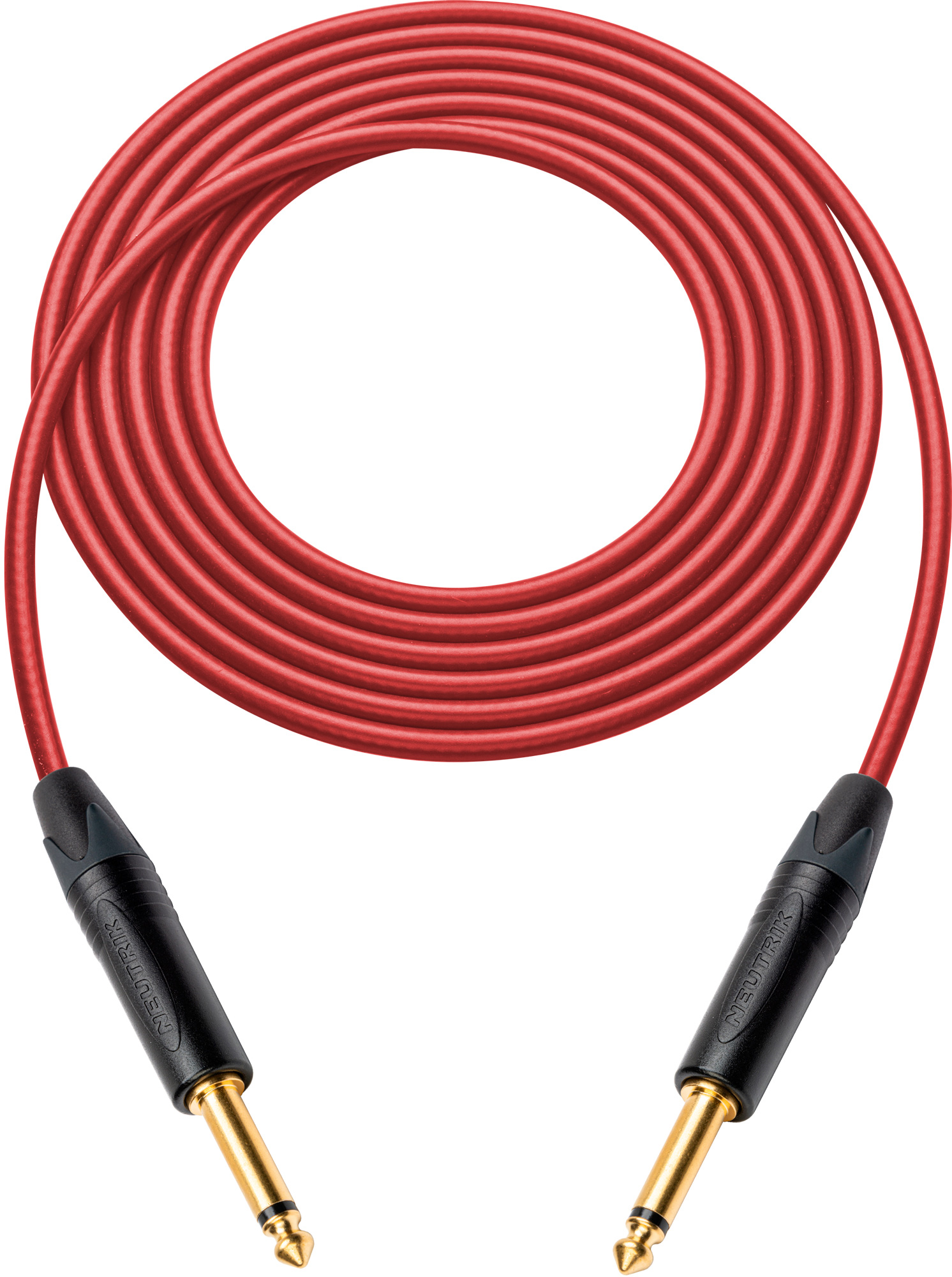 Canare GS-6 Instrument Cable w/Neutrik XS 1/4 Phone Plugs 50 Foot Red