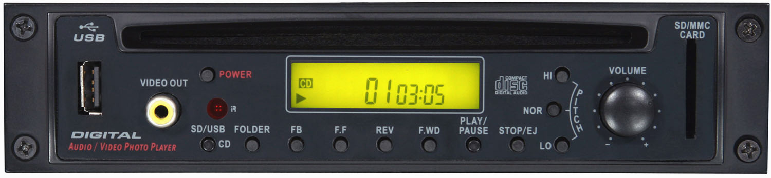 Galaxy Audio RM-CDV Graphic CD Player with Remote GXY-RM-CDV