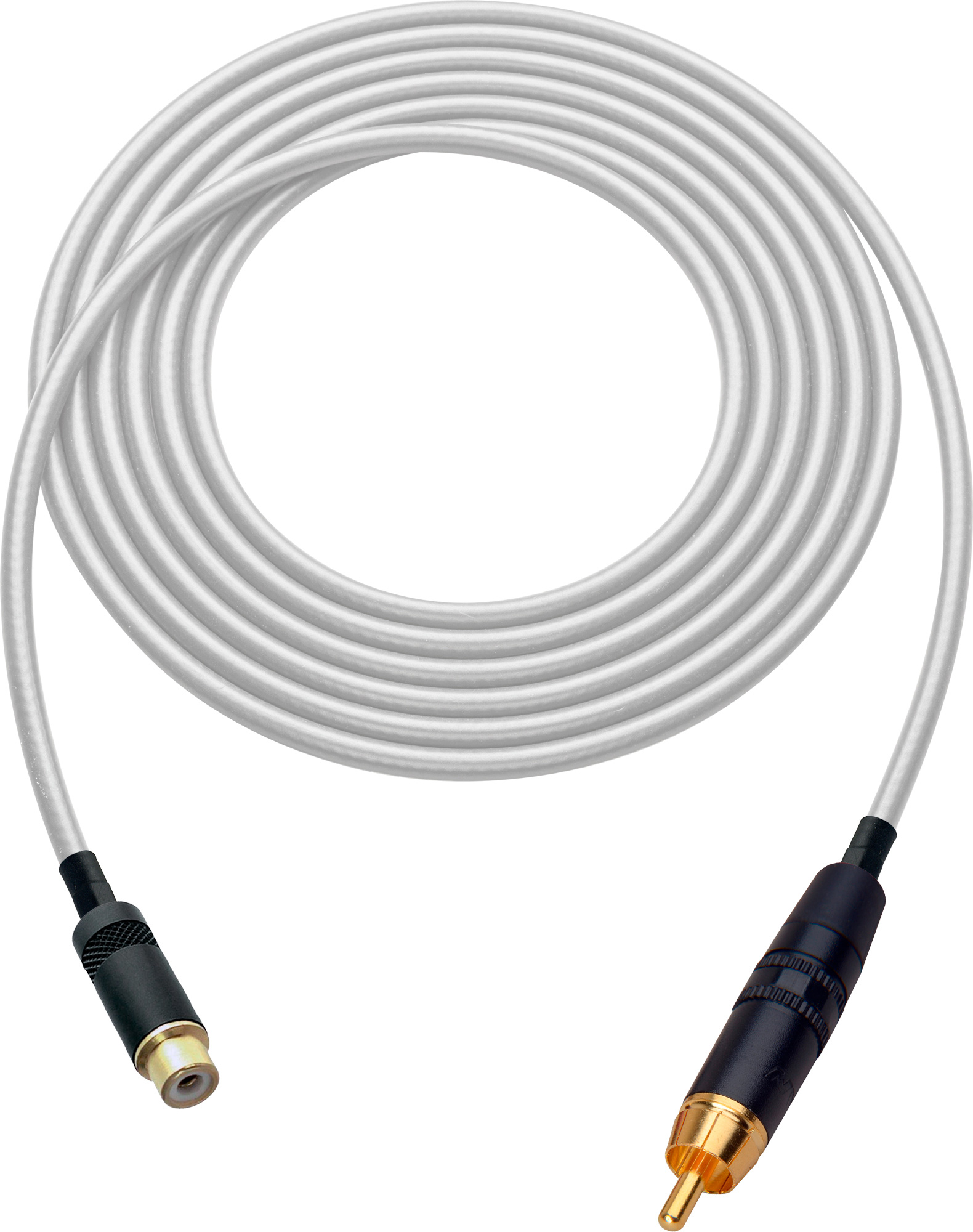 Laird HDAV-EXT-10-WE Belden 1505A RCA M to F Extension Cable For Audio or HD Video - 10 Foot White