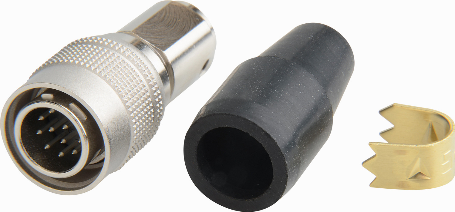 Hirose HR10A10P12P 12-Pin Male Push-Pull Connector with 10mm Male Shel