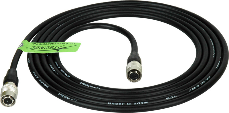 Laird HR4M-HR4F-17 Hirose HR10A 4-Pin Male to 4-Pin Female DC OUT Power Cable - 17 Foot