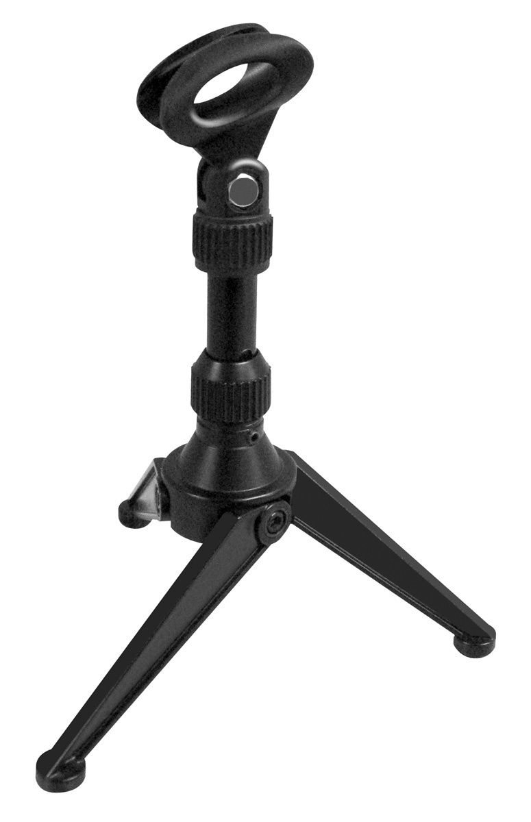 Jamstands JS-MMS1 Mini Tripod Table-Top Mic Stand/Mic Clip JS-MMS1