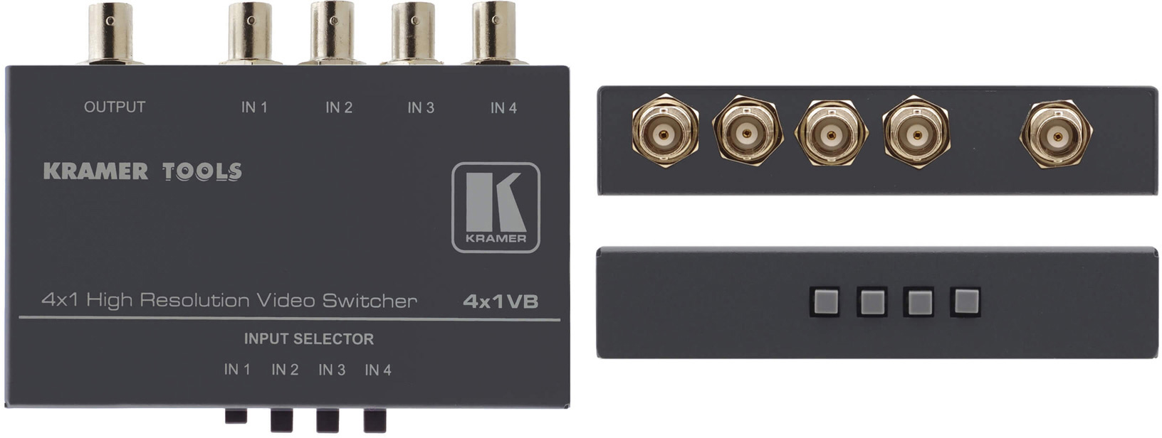 Kramer 4X1VB -- 4x1 Video Switcher w/BNC KR-4X1VB