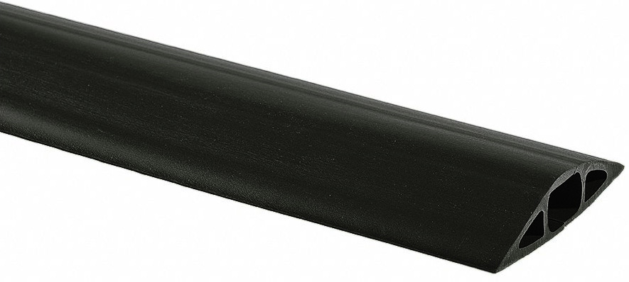 Black Cord Ducting-1/2 x 1/4 Hole 50ft Roll MCD-1 BK