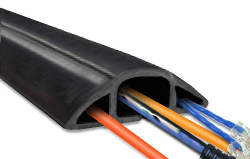 3ft MegaDuct Heavy Duty Cable Cover Black Color MD-3BK