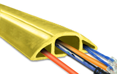 3ft MegaDuct Heavy Duty Cable Cover Yellow Color MD-3YW