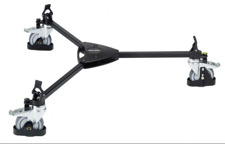 Miller 483 Studio Tracker Dolly with Cable Guards and Track Lock