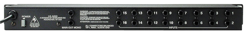 16 Channel Mono Mixer MIX-16