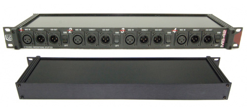 1 In x 2 Out x 4 Channel Mic Splitter MS-42A
