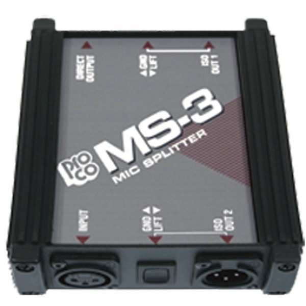 1-Into-3 Mic Splitter MS3