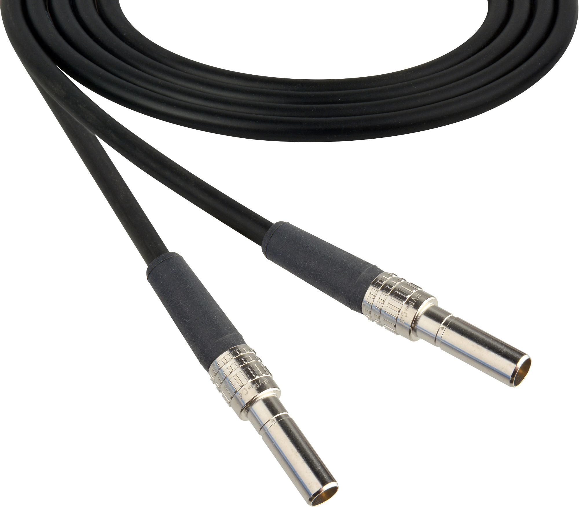 Laird MVP-MVP-BK24 Canare L-4CFB Mid-Size Video Patch Plug Male to Male Video Patch Cable - 2 Foot Black