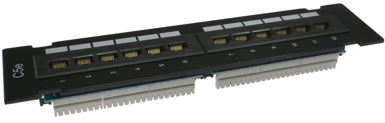 12-Port Category 5E Mini Patch Panel T568A/B NPP-1012