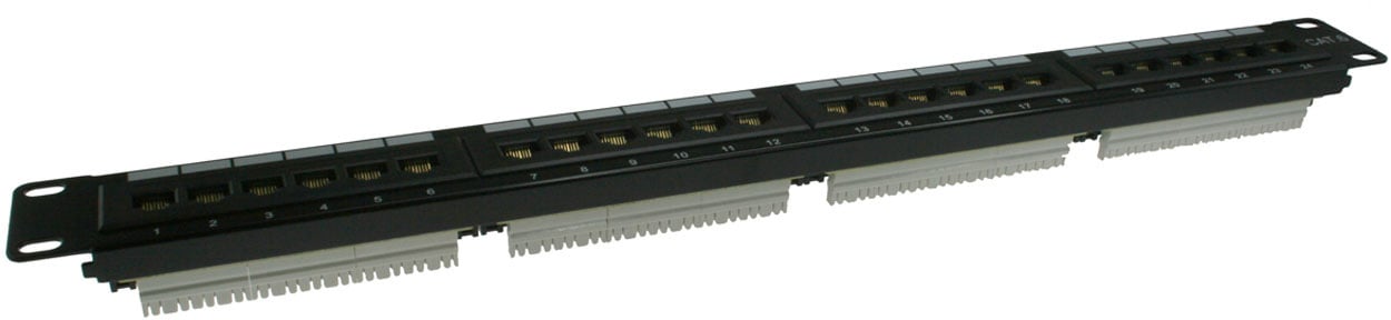 24-Port Category 5E Patch Panel 1RU T568A/B NPP-1024