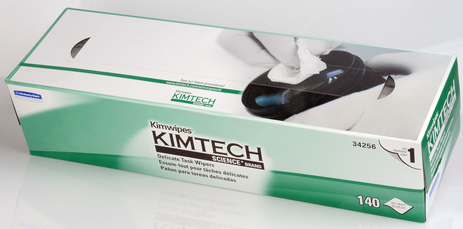 Kimberly-Clark 34256 15 x 17 inch EX-L Delicate Task Kimwipes 140 Pack