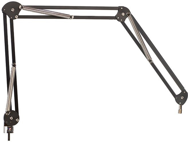 O.C. White 14192-B Deluxe 2-Joint Mic Arm Less Riser - Black