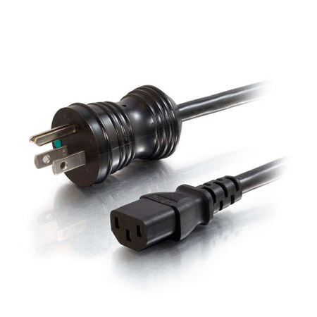 14 AWG Hospital Grade IEC Power Cord IEC320C13 to NEMA 5-15P 25 Foot