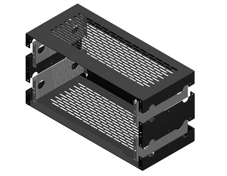 RDL RK-2UX 19 Inch Utility Rack Chassis - 2 RU extension