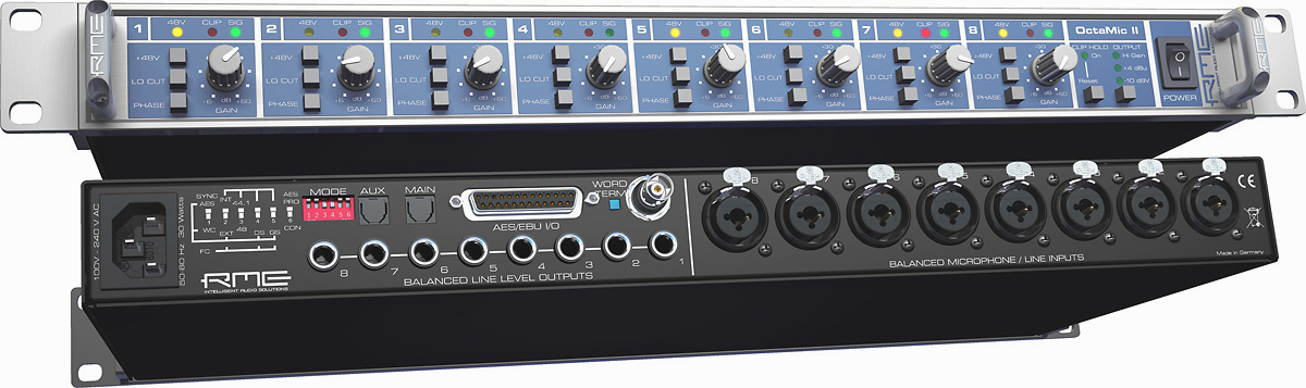 RME OctaMic II 8-Channel MicPreamp and AD converter to AES/EBU & ADAT