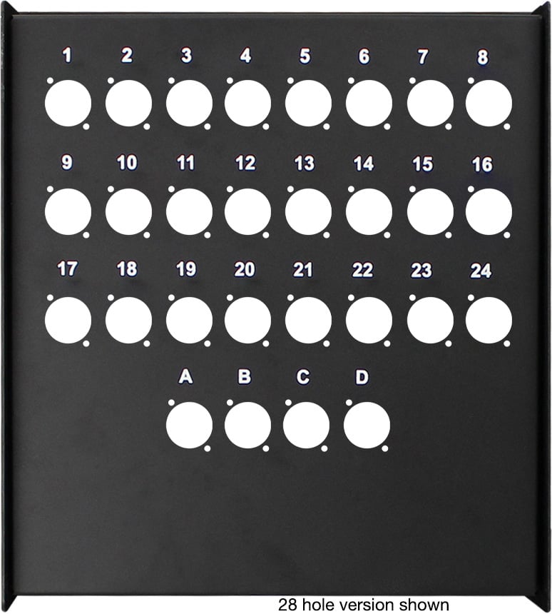 12-Hole D- XLR Snake Box Punched & Painted S12BPP