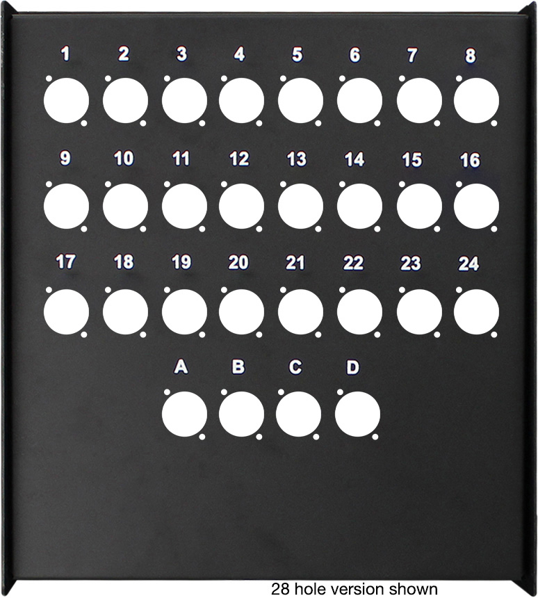 16-Hole D- XLR Snake Box Punched & Painted S16BPP