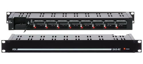 RDL SAS-8C 8 Station Audio Controller for SourceFlex Distributed Audio