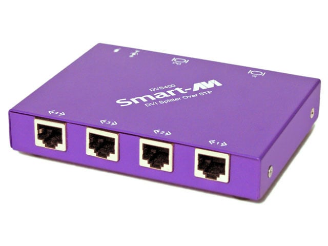 Smart AVI DVS-400S 4-Port DVI-D CAT6 STP Extender SAVI-DVS-400S