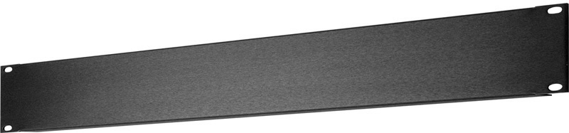 1 RU Black Anodized Aluminum Blank Rack Panel SHBL-1