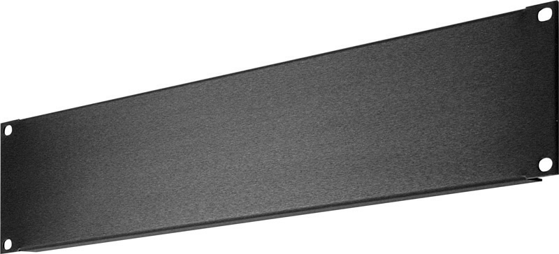 3 RU Black Anodized Aluminum Blank Rack Panel SHBL-3