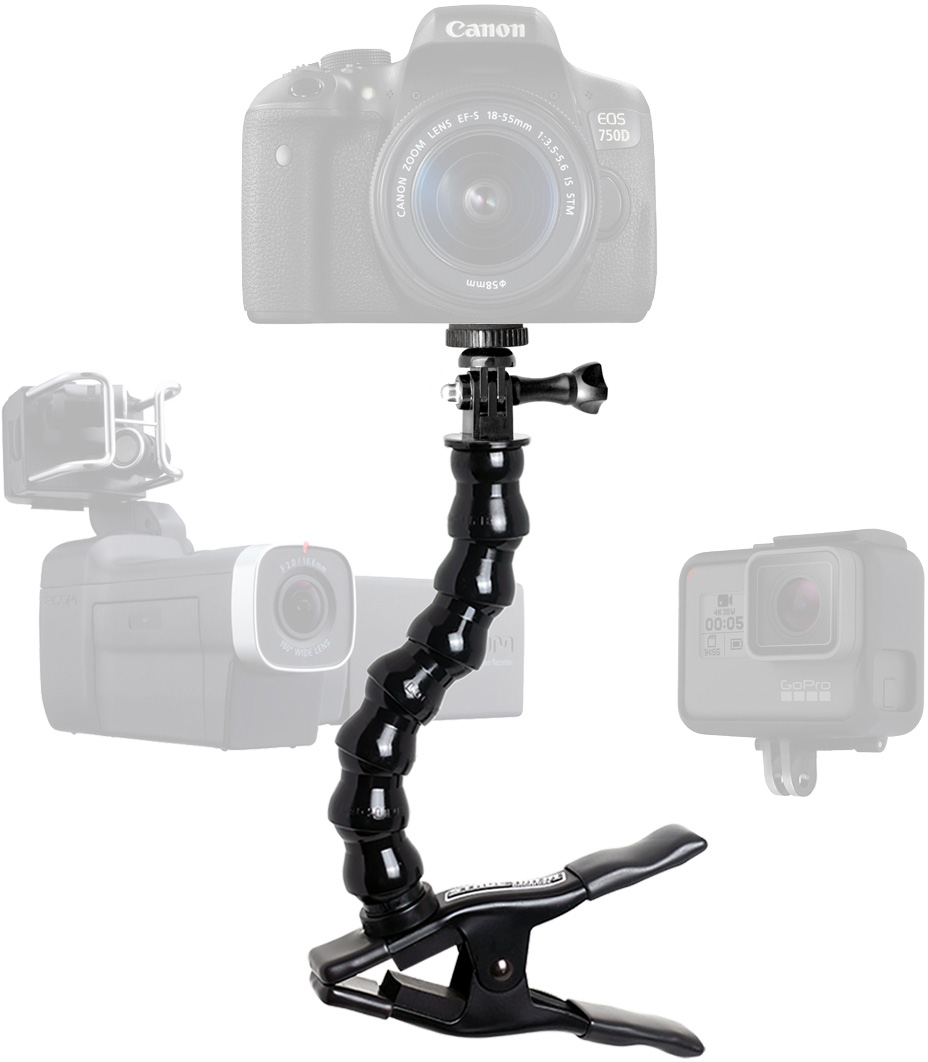 Stage Ninja CAM-12-CB Camera/Recording Device Stand with Gooseneck on